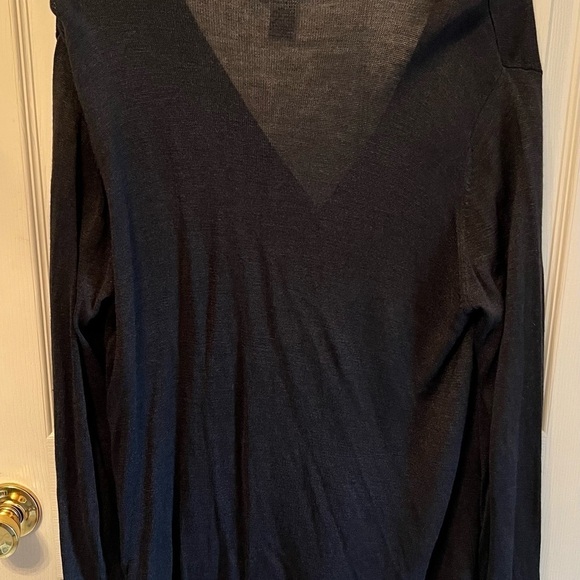 Womans plus light weight cardigan sweater w/ ribbon flowers by Diane Gilman - Picture 2 of 5